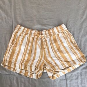 Striped Fabric shorts